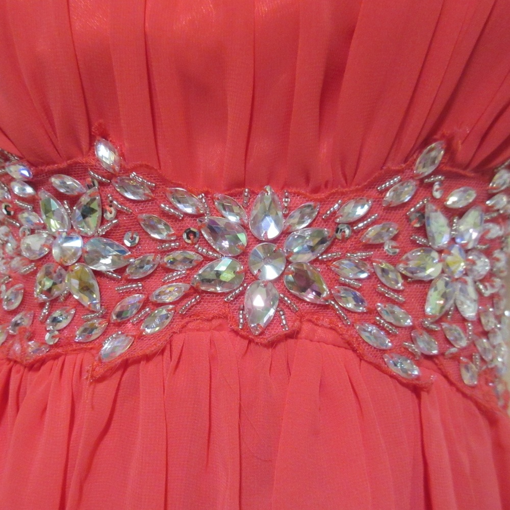 B DARLIN New Sleeveless Fit And Flare Dress Gown S - Picture 5 of 8